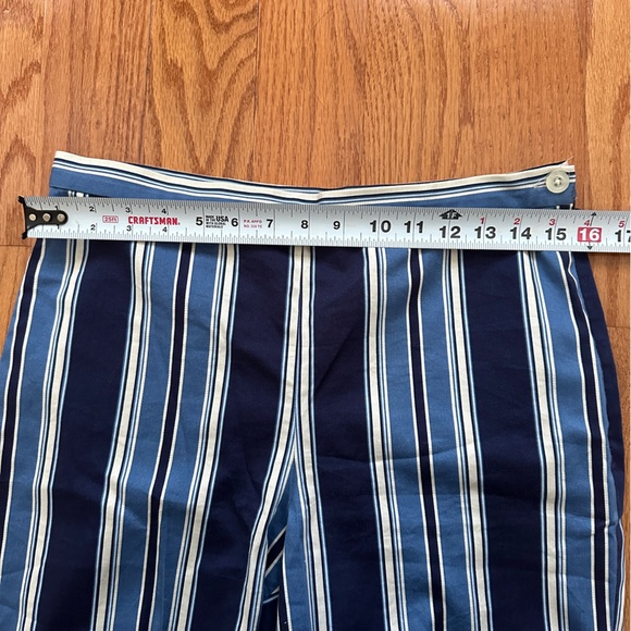 Ralph Lauren Vintage Striped Straight Leg Pants Size 8 - Picture 3 of 7